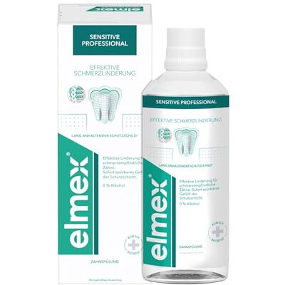 ELMEX Mundspülung Sensitive Professional, Schmerzlinderung, 400 ml ELMEX Mundspülung Sensitive Professional, Schmerzlinderung, 400 ml