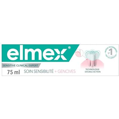 ELMEX Pflegende Sensitivity + Zahnfleisch schützt empfindliche Zähne, stärkt das Zahnfleisch, klinisch nachgewiesene Formel mit doppelter Wirkung, Tube mit 75 ml ELMEX Pflegende Sensitivity + Zahnfleisch schützt empfindliche Zähne, stärkt das Zahnfleisch, klinisch nachgewiesene Formel mit doppelter Wirkung, Tube mit 75 ml