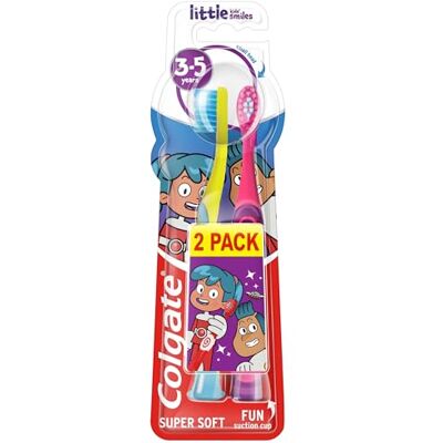 Colgate Zahnbürste, Little Kids Toothbrush, 3-5 Jahre, 2 Stück Colgate Zahnbürste, Little Kids Toothbrush, 3-5 Jahre, 2 Stück