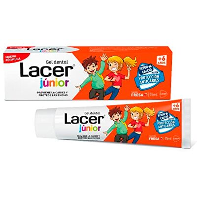 Lacer Gel Dent Junior Fresa 75Ml Lacer Gel Dent Junior Fresa 75Ml