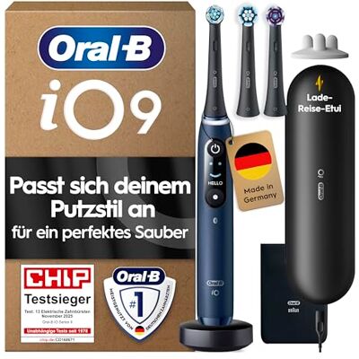 Oral-B iO Series 9 Elektrische Zahnbürste, Blau Oral-B iO Series 9 Elektrische Zahnbürste, Blau