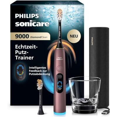 Philips Sonicare Next-Generation DiamondClean 9000 elektrische Zahnbürste intelligentes Feedback zur Putzabdeckung, intelligente Andruckkontrolle und 21 Einstellungen, Satin-Lila, HX9214/85 Philips Sonicare Next-Generation DiamondClean 9000 elektrische Zahnbürste intelligentes Feedback zur Putzabdeckung, intelligente Andruckkontrolle und 21 Einstellungen, Satin-Lila, HX9214/85