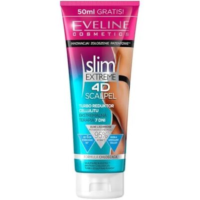 EVELINE COSMETICS Slim Extreme 4D Scalpel Turbo Cellulite Reducer, 7-Tage-Intensivtherapie, SCALPEL SHAPE DESIGNER™, Lipout™ & L-Carnitin, straffend, hautglättend, fettverbrennend, 250 ml EVELINE COSMETICS Slim Extreme 4D Scalpel Turbo Cellulite Reducer, 7-Tage-Intensivtherapie, SCALPEL SHAPE DESIGNER™, Lipout™ & L-Carnitin, straffend, hautglättend, fettverbrennend, 250 ml