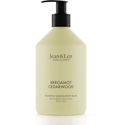 Jean & Len Heavenly Hand- & Body Balm Bergamot & Cedarwood, 500 ml Jean & Len Heavenly Hand- & Body Balm Bergamot & Cedarwood, 500 ml