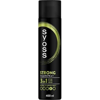Syoss Haarspray Strong Haltegrad 4 (400 ml), extra starkes Styling Spray mit 48h Halt ohne zu verkleben, für eine gestärkte Haarstruktur & natürlich aussehenden Halt Syoss Haarspray Strong Haltegrad 4 (400 ml), extra starkes Styling Spray mit 48h Halt ohne zu verkleben, für eine gestärkte Haarstruktur & natürlich aussehenden Halt