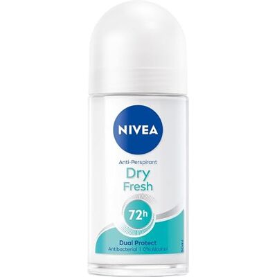 NIVEA Roll-on Dry Fresh 50ml (Pack of 4) Deodorant Anti Perspirant NIVEA Roll-on Dry Fresh 50ml (Pack of 4) Deodorant Anti Perspirant
