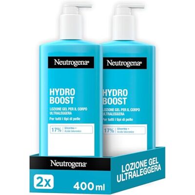 Neutrogena HYDRO BOOST Ultraleichte Gel-Lotion, pflegende Körpercreme 72h für alle Hauttypen, Körpercreme mit Hyaluronsäure und Glycerin, 2er Pack (2 x 400 ml) Exklusiv von Amazon Neutrogena HYDRO BOOST Ultraleichte Gel-Lotion, pflegende Körpercreme 72h für alle Hauttypen, Körpercreme mit Hyaluronsäure und Glycerin, 2er Pack (2 x 400 ml) Exklusiv von Amazon