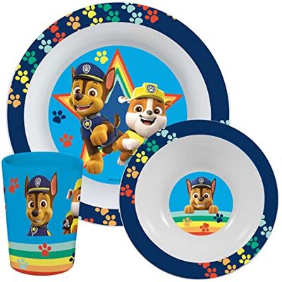p:os Paw Patrol Boy Jungen 3tlg Frühstücksset p:os Paw Patrol Boy Jungen 3tlg Frühstücksset