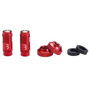 BBB Cycling CoreCap Ventilkappen-Set (2 Stück) – Innovativer Ersatz für Presta-Ventileinsätze, bis zu 300% mehr Luftstrom, Ideal für Tubeless, MTB, Rennrad & E-Bike BTI-165 Rot BBB Cycling CoreCap Ventilkappen-Set (2 Stück) – Innovativer Ersatz für Presta-Ventileinsätze, bis zu 300% mehr Luftstrom, Ideal für Tubeless, MTB, Rennrad & E-Bike BTI-165 Rot
