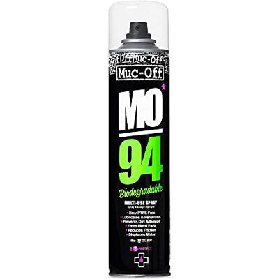 Muc-Off Muc Off MO-94, 400 ml- Biologisch Abbaubares Mehrzweck Rostschutz und Schmierfett Spray Sprühfett Verdrängt Wasser, Verhindert Rost, Löst Festsitzende Teile Muc Off Bike Cleaner Fahrradreiniger Muc-Off Muc Off MO-94, 400 ml- Biologisch Abbaubares Mehrzweck Rostschutz und Schmierfett Spray Sprühfett Verdrängt Wasser, Verhindert Rost, Löst Festsitzende Teile Muc Off Bike Cleaner Fahrradreiniger
