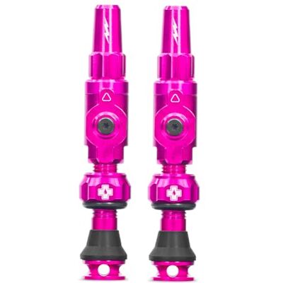 Muc-Off Big Bore Lite Tubeless Ventil, Pink 35 mm Präzisionsgefertigte Staubschutzkappen mit Revolutionärer Airflow-Technologie Presta Fahrradventil Kappen für Tubeless-MTB/Road/Gravel-Bikes Muc-Off Big Bore Lite Tubeless Ventil, Pink 35 mm Präzisionsgefertigte Staubschutzkappen mit Revolutionärer Airflow-Technologie Presta Fahrradventil Kappen für Tubeless-MTB/Road/Gravel-Bikes