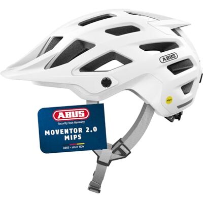 ABUS MTB-Helm Moventor 2.0 MIPS, Fahrradhelm in Weiß, Größe M ABUS MTB-Helm Moventor 2.0 MIPS, Fahrradhelm in Weiß, Größe M