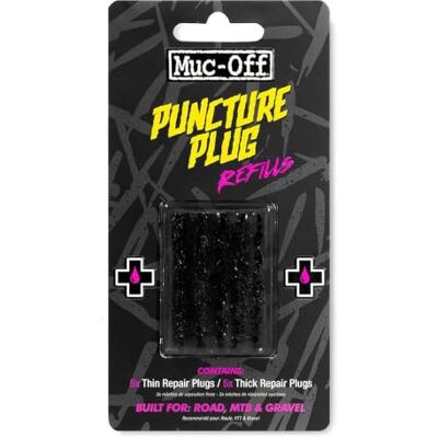 Muc-Off Puncture Plug Nachfüllpacks Set mit 5 Dicken und 5 Dünnen Reifenstopfen zur Verwendung mit dem Puncture Plug Reifenreparaturset Fahhrad Flickzeug Geeignet für Schlauchlose Fahrradreifen Muc-Off Puncture Plug Nachfüllpacks Set mit 5 Dicken und 5 Dünnen Reifenstopfen zur Verwendung mit dem Puncture Plug Reifenreparaturset Fahhrad Flickzeug Geeignet für Schlauchlose Fahrradreifen