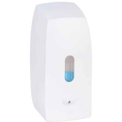 WENKO Seifenspender Mod. Tirano automatischer Infrarot Sensor klebend oder schraubbar 500 ml nachfüllbar Bad Dusche WC Kunststoff Weiß 10x20,5x9,5 cm WENKO Seifenspender Mod. Tirano automatischer Infrarot Sensor klebend oder schraubbar 500 ml nachfüllbar Bad Dusche WC Kunststoff Weiß 10x20,5x9,5 cm