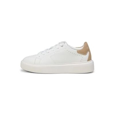 Marc O'Polo Marc OߴPolo Damen Sneaker flach aus Leder Low Top, Weiß (Offwhite Sand), 37 Marc O'Polo Marc OߴPolo Damen Sneaker flach aus Leder Low Top, Weiß (Offwhite Sand), 37
