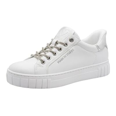 MARCO TOZZI Damen Sneaker weiches Feel Me Wechselfußbett weiches Innenfutter Modern, weiß (White Comb), 36 EU MARCO TOZZI Damen Sneaker weiches Feel Me Wechselfußbett weiches Innenfutter Modern, weiß (White Comb), 36 EU