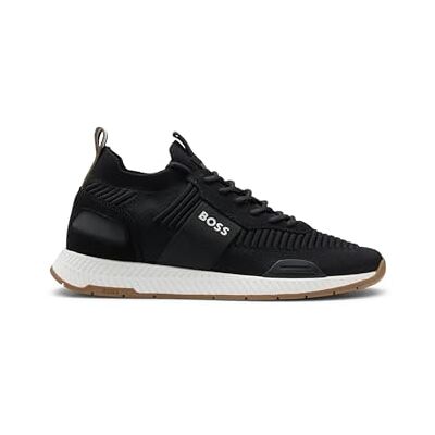 Boss Men Titanium_Runn_knst_N Sneaker Black 40 EU Boss Men Titanium_Runn_knst_N Sneaker Black 40 EU