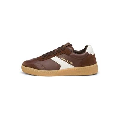 Marc O'Polo Marc OߴPolo Damen Sneaker flach aus Leder Low Top, Braun (Muted Earth/White), 36 Marc O'Polo Marc OߴPolo Damen Sneaker flach aus Leder Low Top, Braun (Muted Earth/White), 36