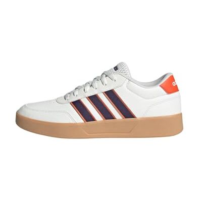 adidas Herren BREAKNET 3.0 Shoes, core White/Aurora Plum/semi Impact orange, 44 EU adidas Herren BREAKNET 3.0 Shoes, core White/Aurora Plum/semi Impact orange, 44 EU