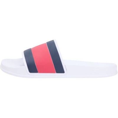 Tommy Hilfiger Herren Badeschuhe Core Flag mit Logo, Weiß (White), 42 Tommy Hilfiger Herren Badeschuhe Core Flag mit Logo, Weiß (White), 42