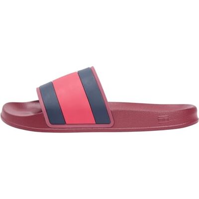 Tommy Hilfiger Herren Badeschuhe Core Flag mit Logo, Rot (Regatta Red), 42 Tommy Hilfiger Herren Badeschuhe Core Flag mit Logo, Rot (Regatta Red), 42