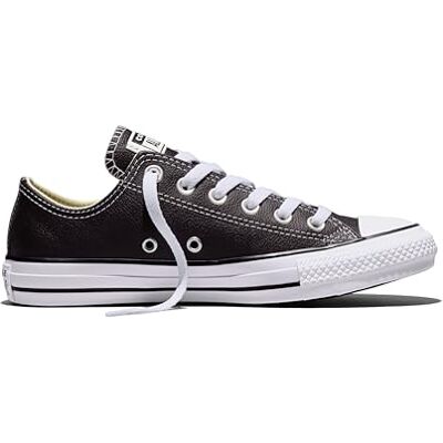Converse Unisex Erwachsene Chuck Taylor Core Lea Ox Sneaker, Schwarz (Black), 35 EU Converse Unisex Erwachsene Chuck Taylor Core Lea Ox Sneaker, Schwarz (Black), 35 EU