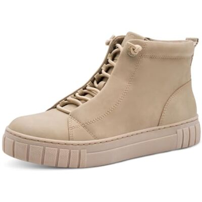 MARCO TOZZI Damen Sneaker hoch mit Wechselfußbett Bequem, Braun (Taupe), 36 EU MARCO TOZZI Damen Sneaker hoch mit Wechselfußbett Bequem, Braun (Taupe), 36 EU