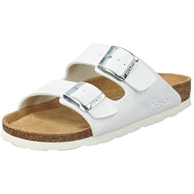 Rohde Damen, Frauen, Klassische Sandalen, Sandalen,Pantoletten,Sommerschuhe,Hausschuhe,Kork-fußbett,Weiss,37 EU / 4 UK Rohde Damen, Frauen, Klassische Sandalen, Sandalen,Pantoletten,Sommerschuhe,Hausschuhe,Kork-fußbett,Weiss,37 EU / 4 UK