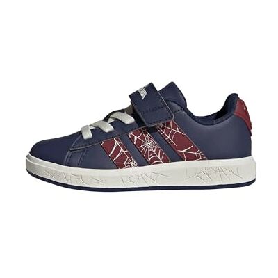 adidas Unisex Kinder Marvel Spider-MAN Grand Court Shoes Kids, Dark Blue/Active Maroon/Off White, 37 1/3 EU adidas Unisex Kinder Marvel Spider-MAN Grand Court Shoes Kids, Dark Blue/Active Maroon/Off White, 37 1/3 EU