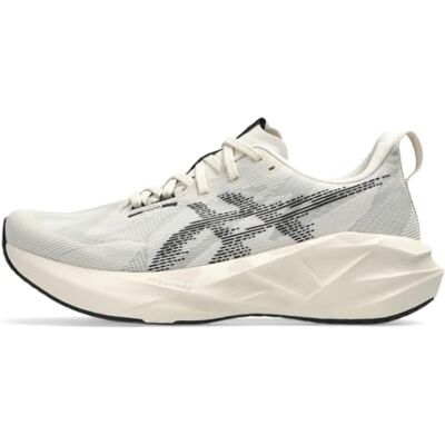 ASICS Herren NOVABLAST 5 Laufschuhe, Haferflocken/Schwarz, 46.5 EU ASICS Herren NOVABLAST 5 Laufschuhe, Haferflocken/Schwarz, 46.5 EU