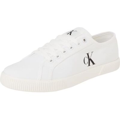 Calvin Damen Vulcanized Sneaker Essential Low Top, Weiß (Triple Bright White), 41 Calvin Damen Vulcanized Sneaker Essential Low Top, Weiß (Triple Bright White), 41
