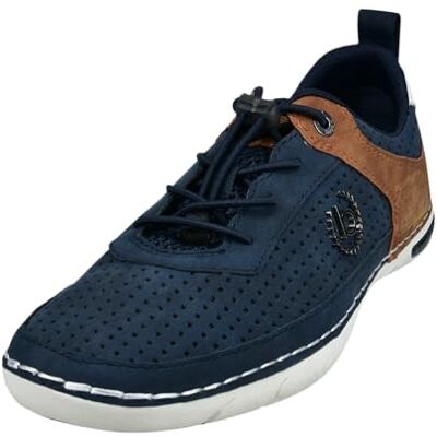 bugatti man Herren sportliche Schnürer, Männer Schnürhalbschuhe, Wechselfußbett,maennlich,Men's,lace-up Shoes,leger,Dark Blue (4100),42 EU/EU UK bugatti man Herren sportliche Schnürer, Männer Schnürhalbschuhe, Wechselfußbett,maennlich,Men's,lace-up Shoes,leger,Dark Blue (4100),42 EU/EU UK