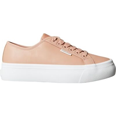 Calvin Damen Vulcanized Sneaker Lace Up Low Top, Rosa (Tuscany), 42 Calvin Damen Vulcanized Sneaker Lace Up Low Top, Rosa (Tuscany), 42