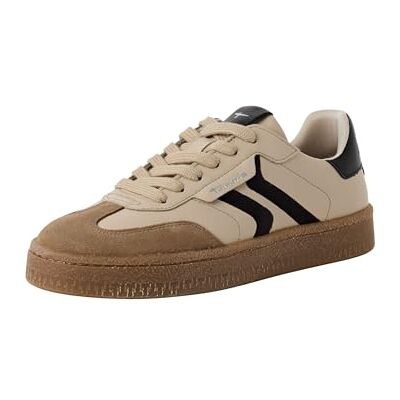Tamaris Damen Sneaker Leder, beige, 39 EU Tamaris Damen Sneaker Leder, beige, 39 EU