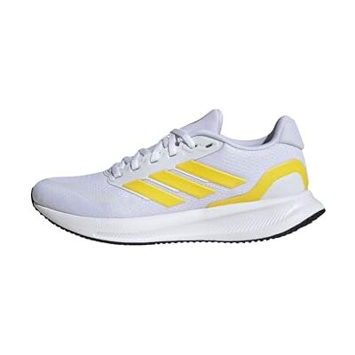 adidas Damen RUNFALCON 5 Running Shoes, Cloud White/Yellow/Core Black, 43 1/3 EU adidas Damen RUNFALCON 5 Running Shoes, Cloud White/Yellow/Core Black, 43 1/3 EU