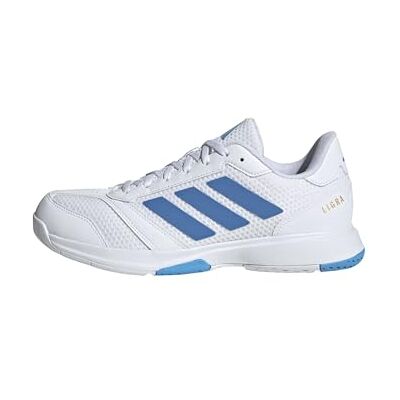 adidas Herren Ligra 8 Mens Indoor Shoes, FTWR White/ray Blue/Lucid Aquamarine, 41 1/3 EU adidas Herren Ligra 8 Mens Indoor Shoes, FTWR White/ray Blue/Lucid Aquamarine, 41 1/3 EU