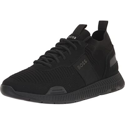 Boss Herren Mesh Mix Running Sneakers Sneaker, Schwarzes Öl, 41 EU Boss Herren Mesh Mix Running Sneakers Sneaker, Schwarzes Öl, 41 EU