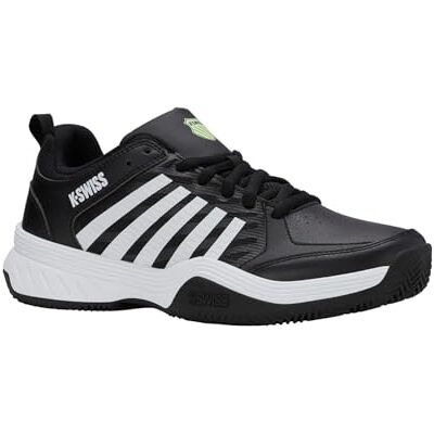 K-Swiss Herren Court Express 2 Clay Tennis Shoe, Black White Soft Neon Green, 39.5 EU K-Swiss Herren Court Express 2 Clay Tennis Shoe, Black White Soft Neon Green, 39.5 EU