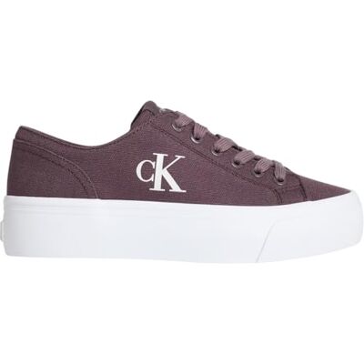 Calvin Damen Vulcanized Sneaker Flatform Low Top, Violett (Peppercorn), 35 Calvin Damen Vulcanized Sneaker Flatform Low Top, Violett (Peppercorn), 35