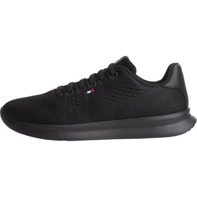 Tommy Hilfiger Herren Lightweight Runner Knit Fm0fm05909 Low Top, Black, 40 EU Tommy Hilfiger Herren Lightweight Runner Knit Fm0fm05909 Low Top, Black, 40 EU