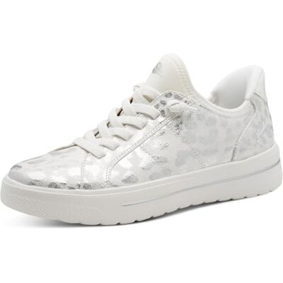 Jana Damen Sneaker Low Vegan 8-23764-45 WHT Leo Metal (weiß, 42 EU) Jana Damen Sneaker Low Vegan 8-23764-45 WHT Leo Metal (weiß, 42 EU)
