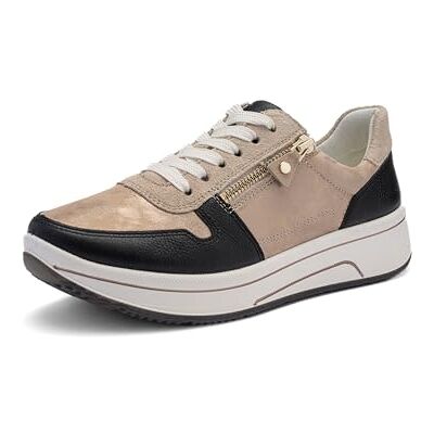 ARA Damen Sneaker Sapporo SCHWARZ,Shell Gr. 38,5 ARA Damen Sneaker Sapporo SCHWARZ,Shell Gr. 38,5