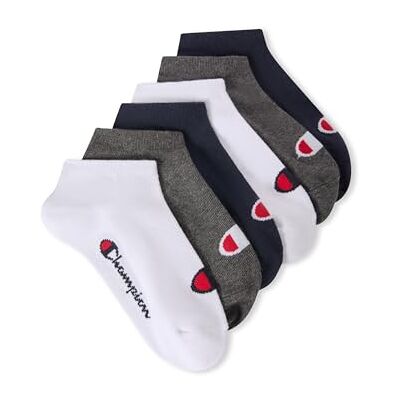 Champion Unisex Basics 6pk Sneaker Innensocken, Marineblau, 27-30 EU Champion Unisex Basics 6pk Sneaker Innensocken, Marineblau, 27-30 EU