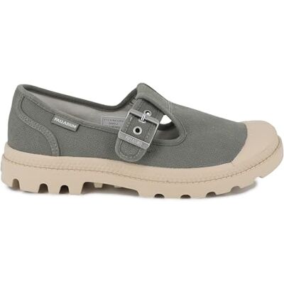 Palladium Unisex Pampa M Washed Mary Jane Flat, Vetiver, 35.5 EU Palladium Unisex Pampa M Washed Mary Jane Flat, Vetiver, 35.5 EU