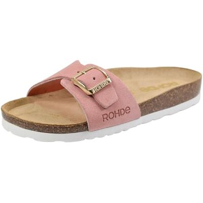 Rohde Damen Pantolette Leder Tieffußbett Schnalle Alba 5589, Größe:39 EU, Farbe:Pink Rohde Damen Pantolette Leder Tieffußbett Schnalle Alba 5589, Größe:39 EU, Farbe:Pink
