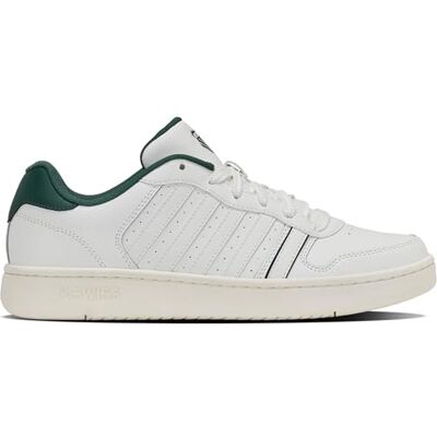 K-Swiss Herren Court Palisades Sneaker, Bright White Posy Green Snow White, 39.5 EU K-Swiss Herren Court Palisades Sneaker, Bright White Posy Green Snow White, 39.5 EU