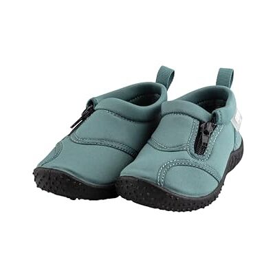 Sterntaler Badeschuhe Zipper – Unisex Baby Aquaschuhe mit seitlichem Reißverschluss – Strukturierte Sohle – Kinder Wasserschuhe flexibel & schnelltrocknend Bademode Farbe jadegrün, Größe 24 Sterntaler Badeschuhe Zipper – Unisex Baby Aquaschuhe mit seitlichem Reißverschluss – Strukturierte Sohle – Kinder Wasserschuhe flexibel & schnelltrocknend Bademode Farbe jadegrün, Größe 24