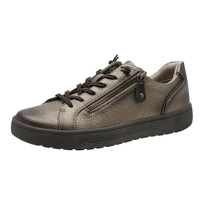 Jana Damen Sneaker flach mit Reißverschluss Vegan, Braun (Bronze), 36 EU Jana Damen Sneaker flach mit Reißverschluss Vegan, Braun (Bronze), 36 EU