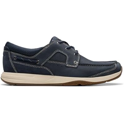 Clarks Herren Sailview Lace -, Light Grey Nub, 45 EU Clarks Herren Sailview Lace -, Light Grey Nub, 45 EU