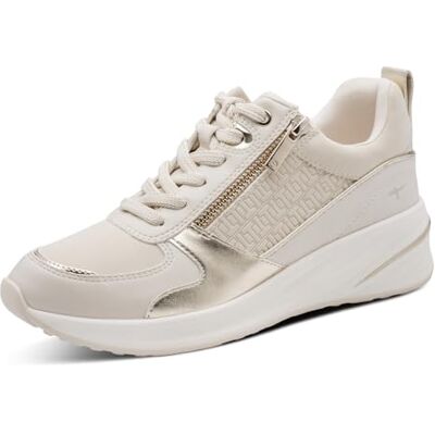 Tamaris Damen Low-Top Sneaker, Frauen Sneaker,Wechselfußbett,rosa,Champagne,Chili patent,Copper,einlege-Sohle,Gold,Olive,Ivory/Gold,38 EU Tamaris Damen Low-Top Sneaker, Frauen Sneaker,Wechselfußbett,rosa,Champagne,Chili patent,Copper,einlege-Sohle,Gold,Olive,Ivory/Gold,38 EU